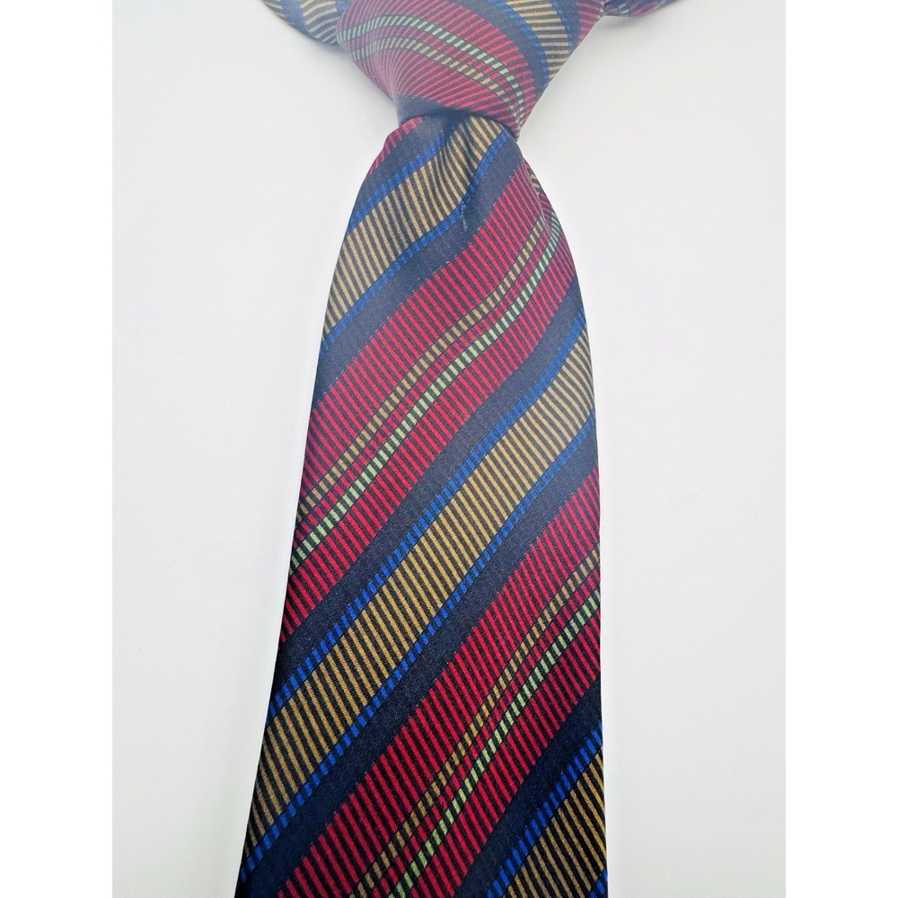 Hubert‎ Italian Silk Necktie Men Red REPP 58Lx3W Designer Classic